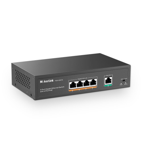 16-Port Gigabit Ethernet PoE Switch with Metal Casing, Desktop or Wall