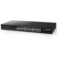 MokerLink 24 Port Gigabit Managed Switch with 4 Port SFP