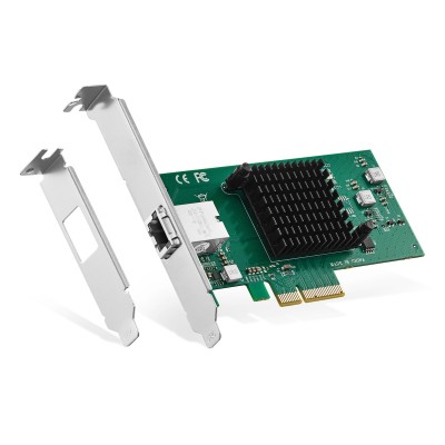 10G Ethernet PCIe Network Adapter, AQUANTIA AQC107 chip LAN Controller, 10G/5G/2.5G/1G/100Mbps RJ45 NIC Card,Support PXE for Windows/Linux 