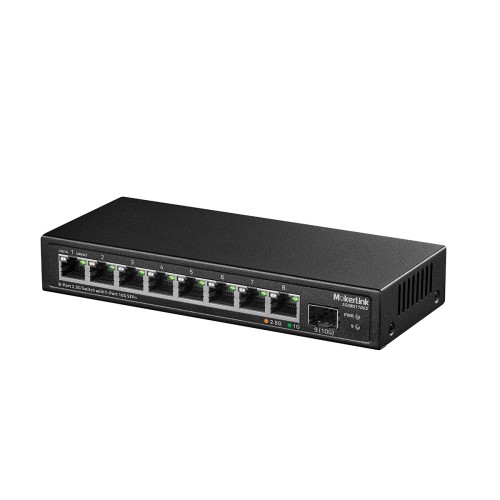 MokerLink Store - MokerLink 8-Port 2.5G Unmanaged Switch with 1-Port 10G  SFP+