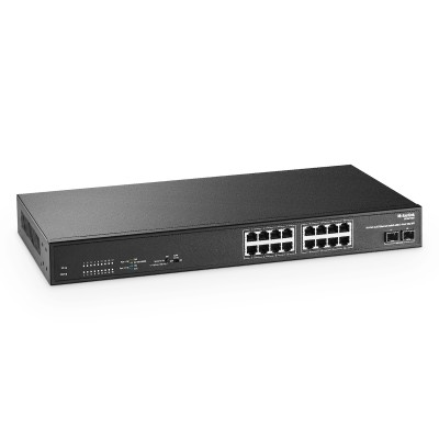 MokerLink 16 Port 2.5G Ethernet Switch with 2x10G SFP, 16 x 2.5G Base-T Ports Compatible with 10/100/1000Mbps, Metal Unmanaged Fanless Network Switch