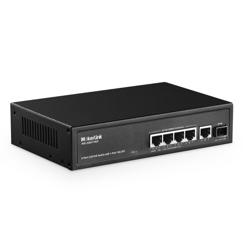 MokerLink Store - 5 port Gigabit ethernet switch with 1 port 2.5G