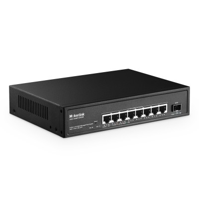 MokerLink 8 Port 2.5 Gigabit PoE Web Managed Switch with 10G SFP, 8 Port PoE IEEE802.3af/at, 120W, Managed Fanless Wall Mountable Network Switch