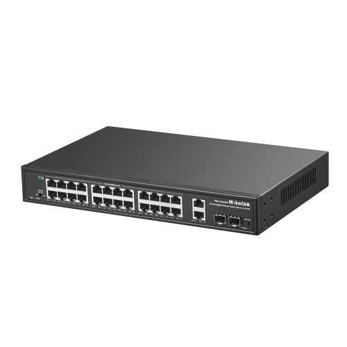 MokerLink 8 Port PoE Switch with 6 PoE+ Port, 2 Uplink, 100Mbps, 78W AI  Detection IEEE802.3af/at, Fanless Metal Plug & Play Network Switch
