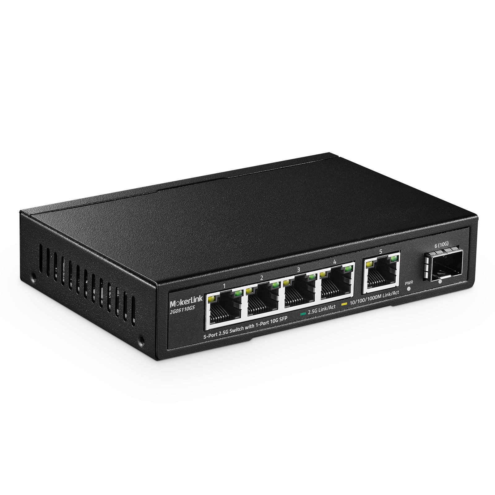 Switch Gigabit Ethernet con 2 porte SFP e 4 porte Ethernet