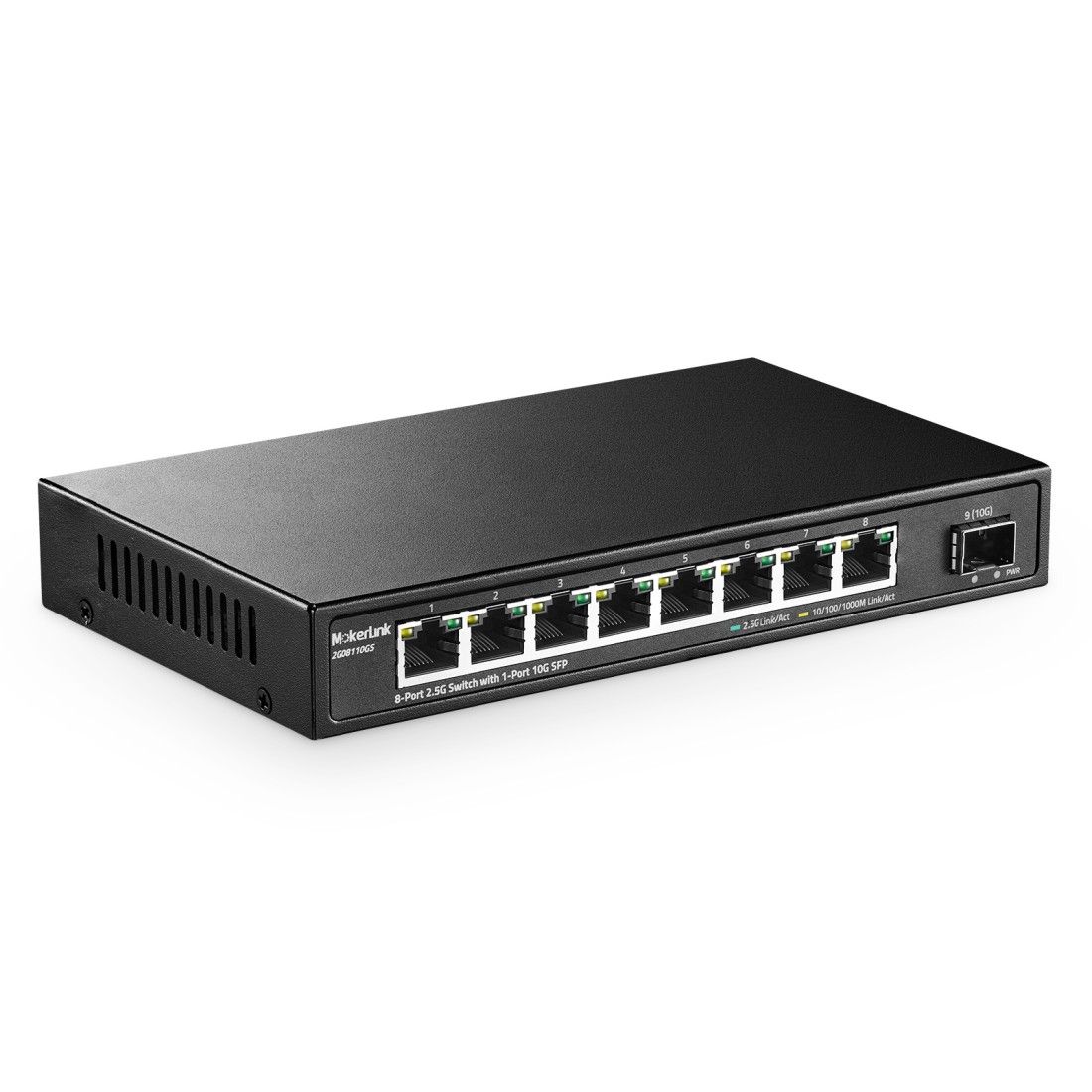 8 × GbE/RJ45 + 2 × 1G/10G SFP⁺ L2+ Managed Ethernet Switch, Network Switch  & Media Converter Manufacturer